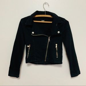 Hudson Black Moto Jacket Child M